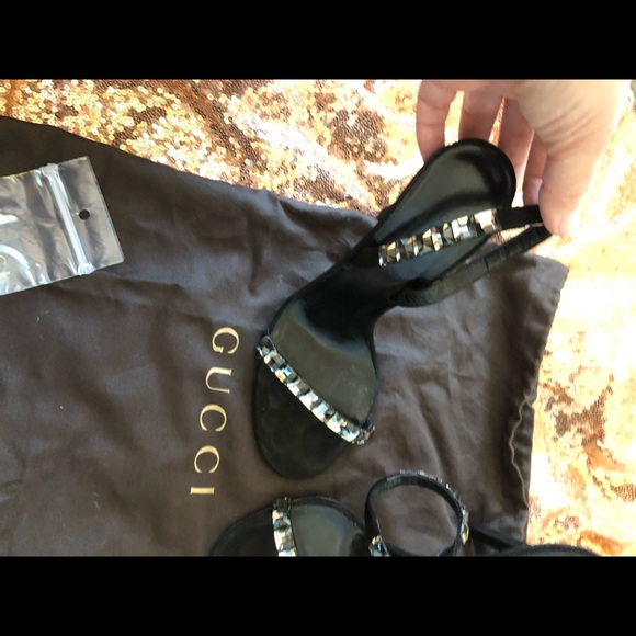 Gucci Black Diamond Nero Heels - Picture 5 of 8